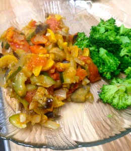 Sauce one way: I poured my sauce over chicken and served it with broccoli - yum! 