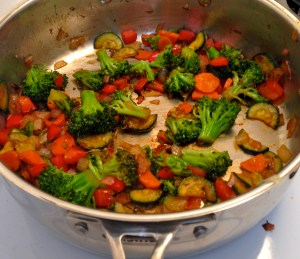 Now just combine with salmon and serve!